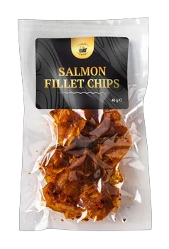 Salmon Fillet Chips, Plain, 40g